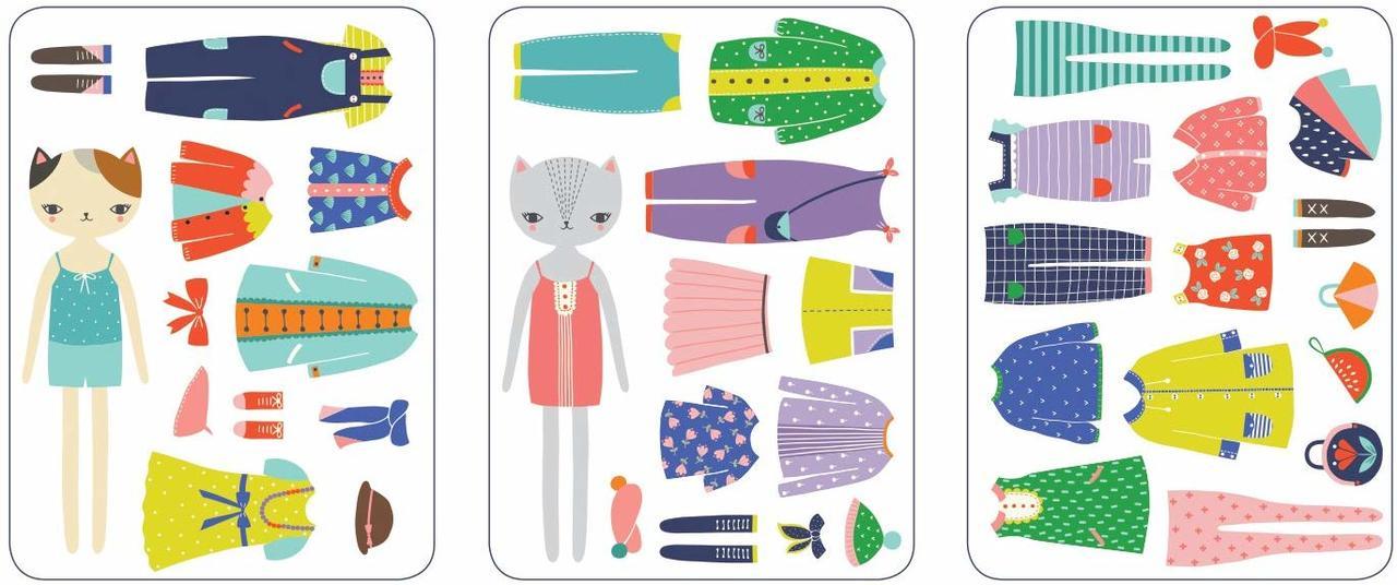 Mudpuppy Magnetic Dress-Up Tin - Cat Fashion
