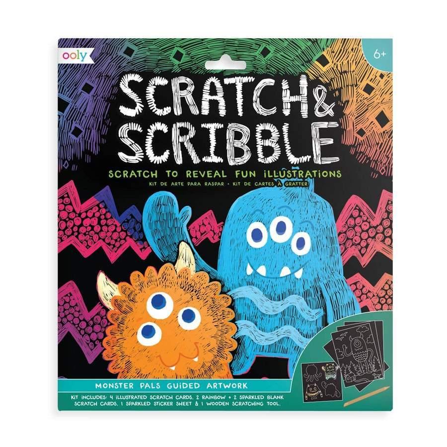 OOLY Scratch and Scribble Pad - Monster Pals