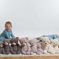 Girls behind Mary Meyer Putty Bear - Grey