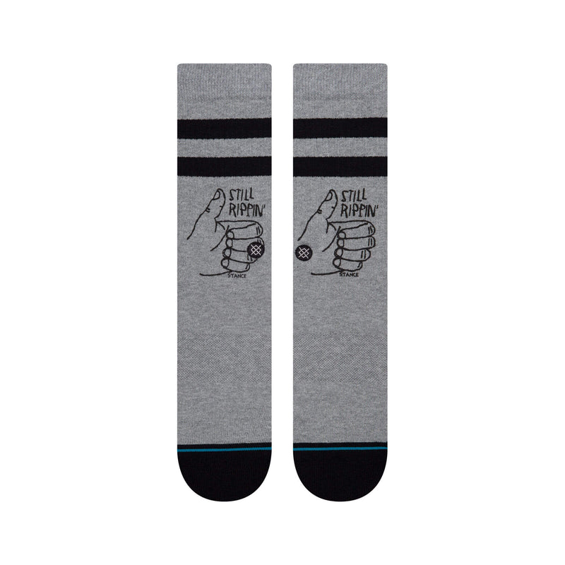 Stance Adult Crew Socks - Still Rippin - Grey 
