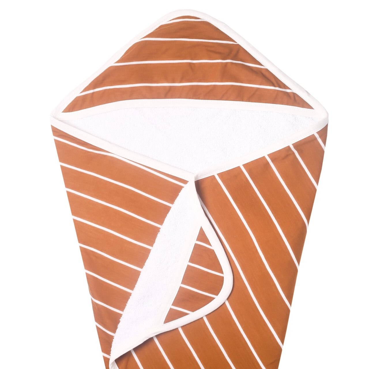 Copper Pearl Knit Hooded Towel -  Camel