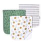 Copper Pearl 3-Pack Burp Cloth Set - Chip