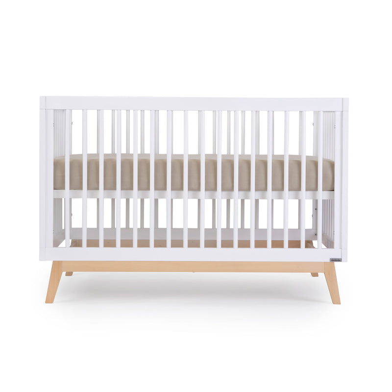 Dadada Soho 3-in-1 Convertible Crib - White / Natural
