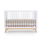 Dadada Soho 3-in-1 Convertible Crib - White / Natural