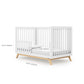 Dadada Soho 3-in-1 Convertible Crib - White / Natural