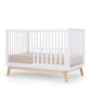 Dadada Soho 3-in-1 Convertible Crib - White / Natural