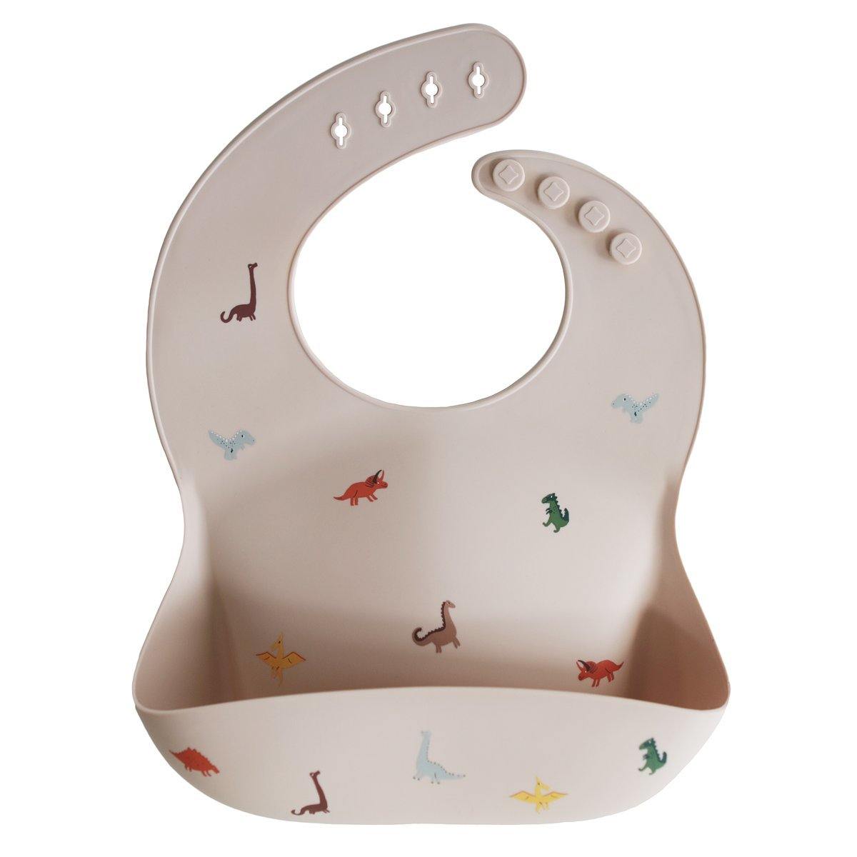 Mushie Silicone Bib - Dinos