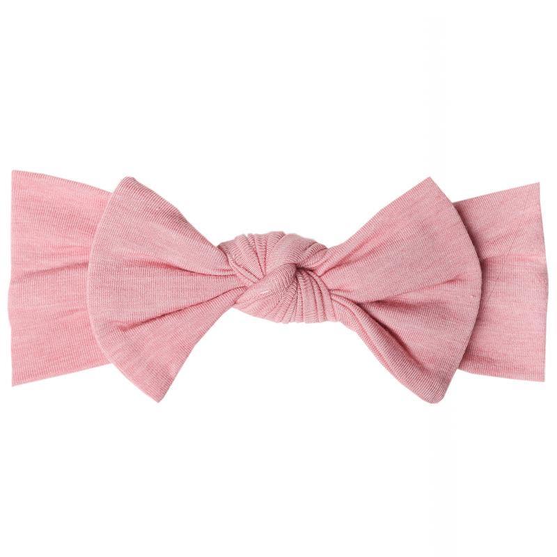 Copper Pearl Knit Headband Bow - Darling