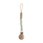 Mushie Silicone Pacifier Clip - Eva - Sage