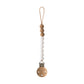 Mushie Silicone Pacifier Clip - Eva - White