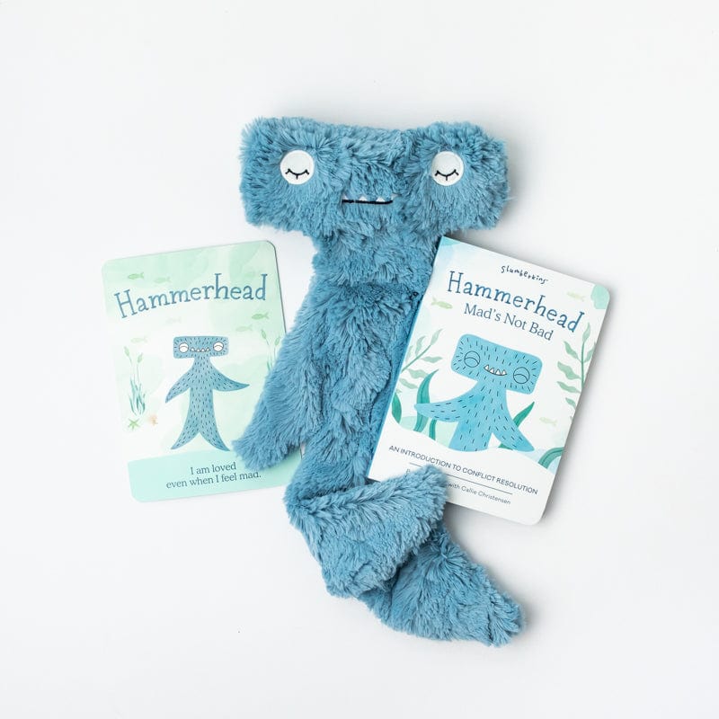 Slumberkins Hammerhead Snuggler - Pacific / Blue