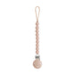 Mushie Silicone Pacifier Clip - Hera - Blush