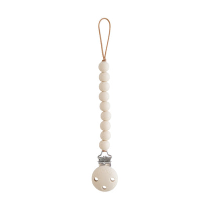 Mushie Silicone Pacifier Clip - Hera - Shifting Sands