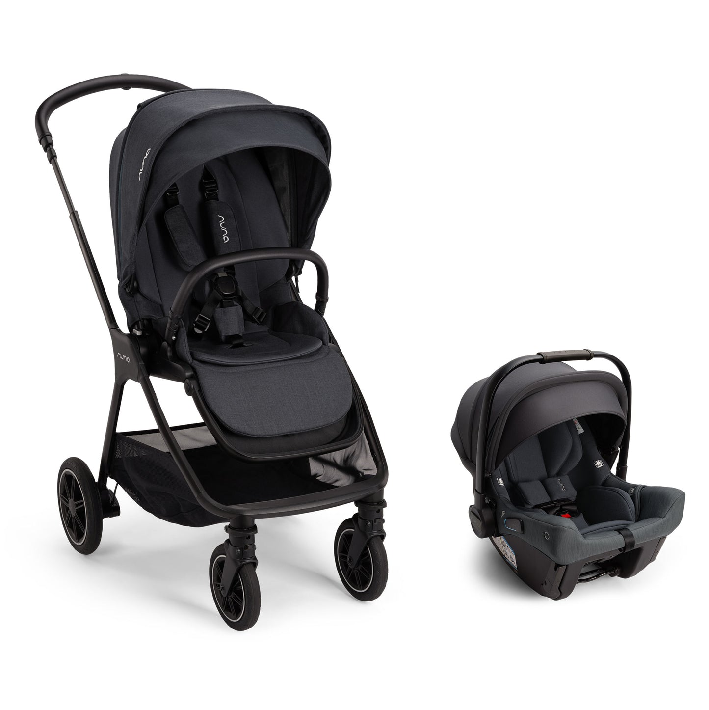 Nuna TRIV Next Stroller and PIPA Urbn Car Seat Travel System - Ocean