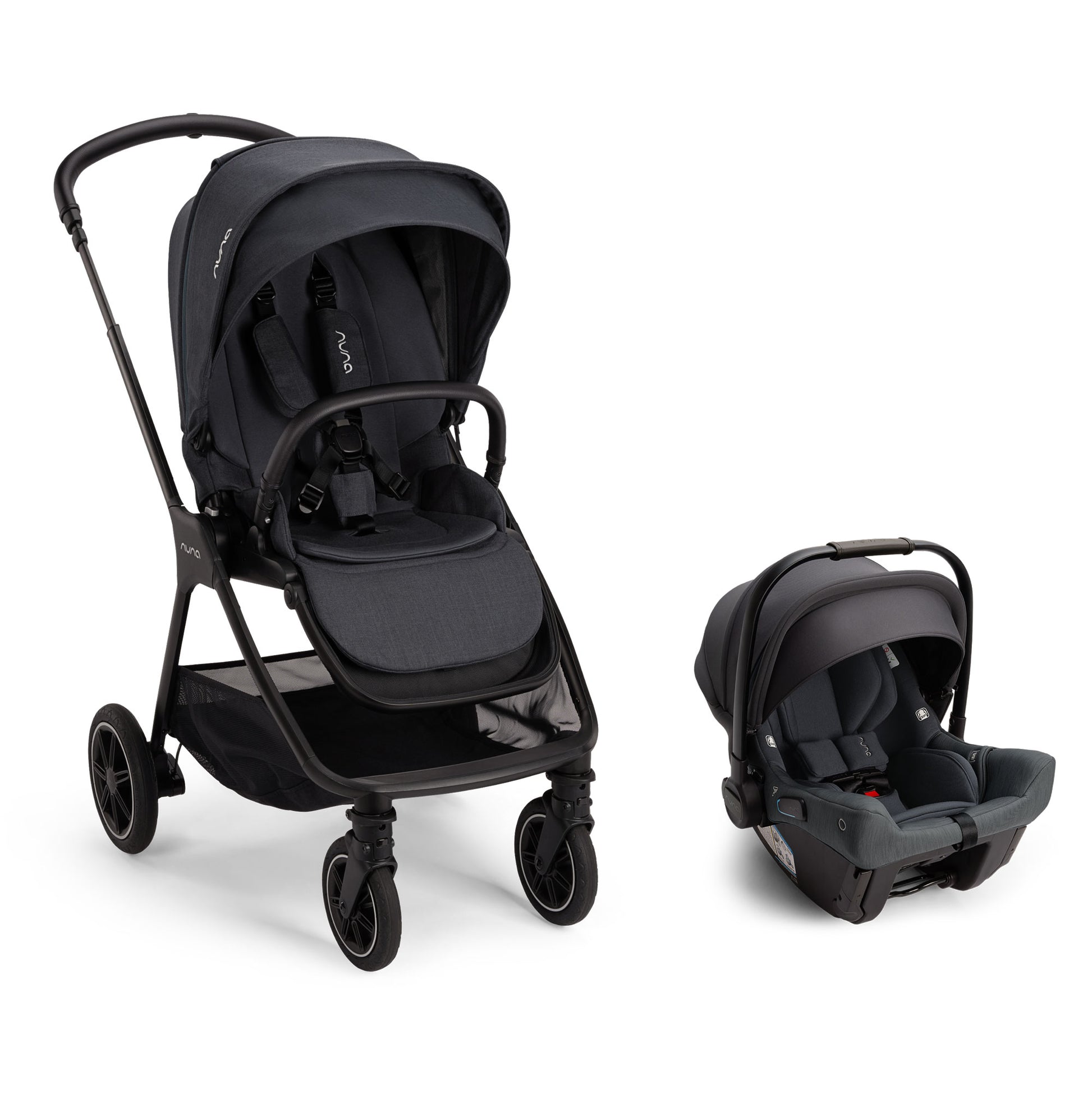Nuna TRIV Next Stroller and PIPA Urbn Car Seat Travel System - Ocean