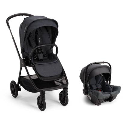 Nuna TRIV Next Stroller and PIPA Urbn Car Seat Travel System - Ocean