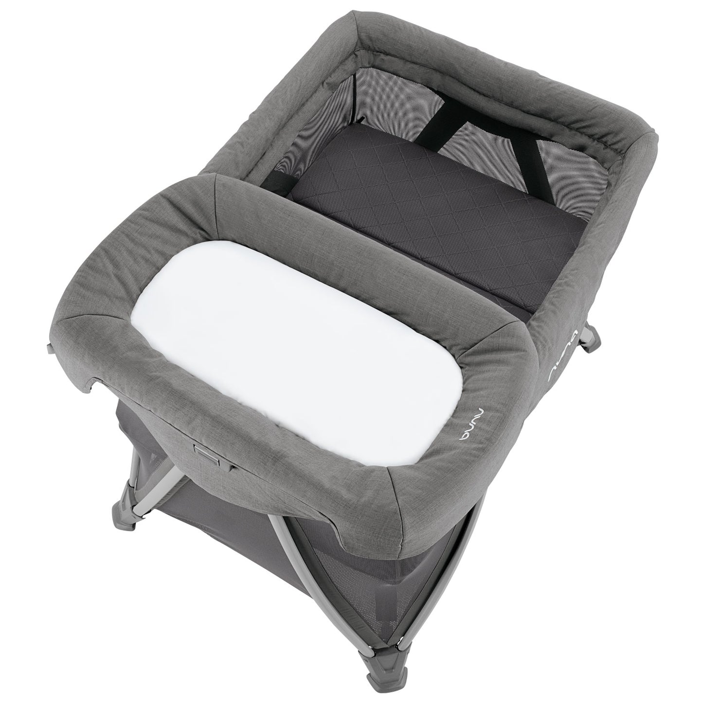 Nuna SENA Aire Play Yard with Zip-Off Bassinet and Changer - Granite