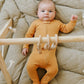 L'ovedbaby Organic Zipper Footie - Honey