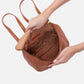 Hobo Bags River Backpack - Velvet Pebbled Hide - Cashew