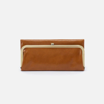 Hobo Bags Rachel Continental Wallet - Polished Leather - Truffle