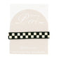 Simply Peri Checkered Bracelet - Black + Cream