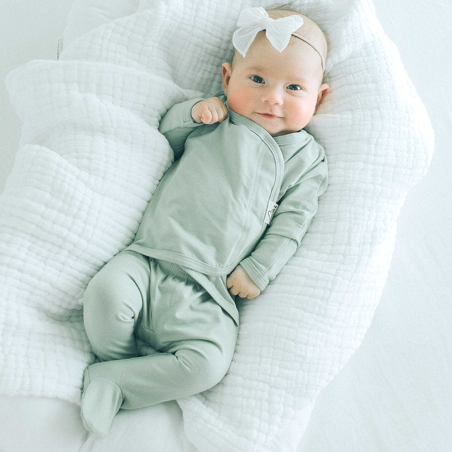 Bonsie Skin to Skin Babywear Footie - Avocado