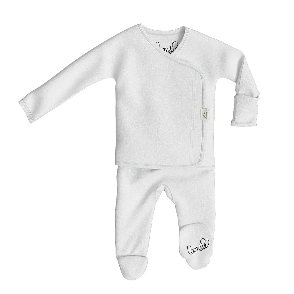 Bonsie Skin to Skin Babywear Footie - Milk 