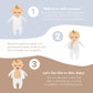 Bonsie Skin to Skin Babywear Footie - Milk 