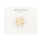 High Fives Flower Hair Claw Clips - 1.35" - Cream