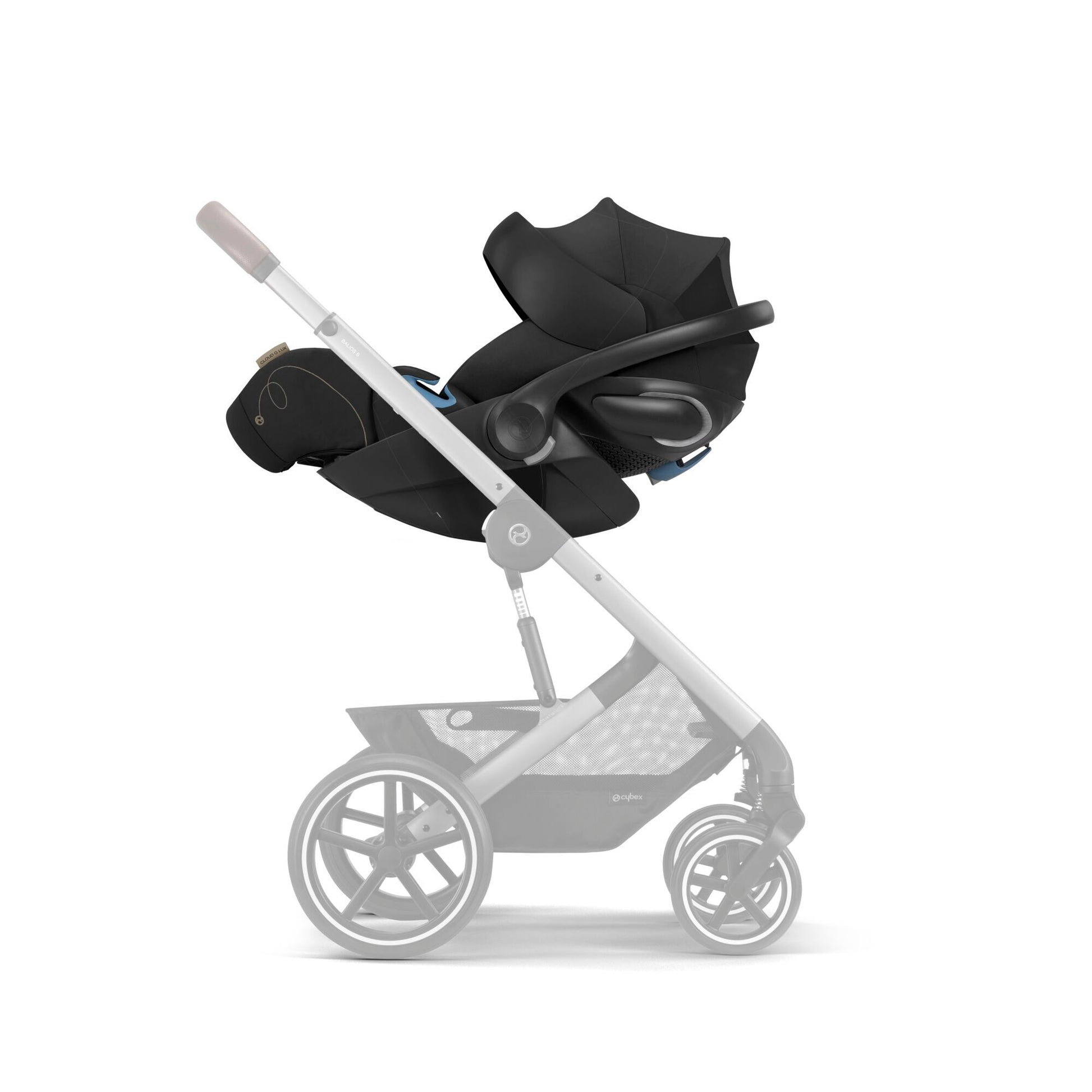 Cybex Cloud G Lux SensorSafe Infant Car Seat - Moon Black