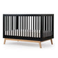 Dadada Soho 3-in-1 Convertible Crib - Black / Natural