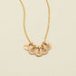 Made by Mary The Little's Collection | Gold Filled Evie Charm Stacker Necklace - Rainbow