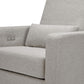 Babyletto Sigi Electronic Recliner and Glider with USB Port - Performance Grey Eco-Weave with Light Wood Base