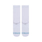 Stance Adult Crew Socks - Icon - White / Black Logo 