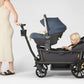 Veer Cruiser with Child and baby inside being pulled by mother
