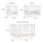 Babyletto Yuzu 8-in-1 Convertible Crib with All-Stages Conversion Kits - white